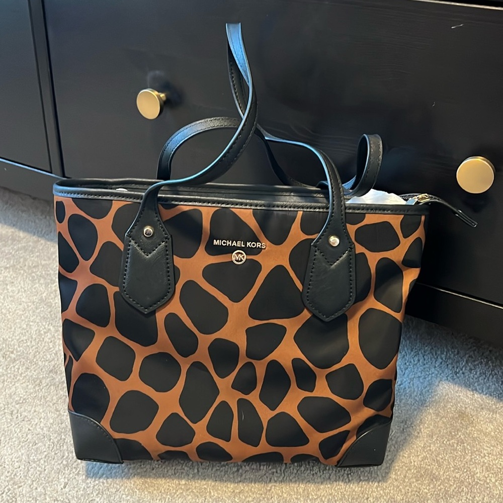NWT Michael Kors Tortoise Small Tote Purse